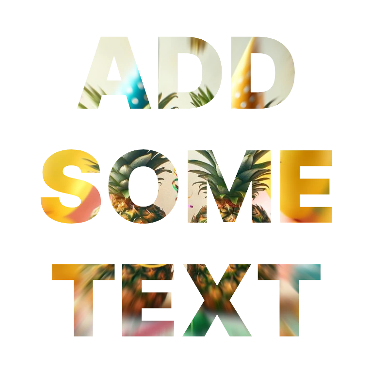Text blur effect